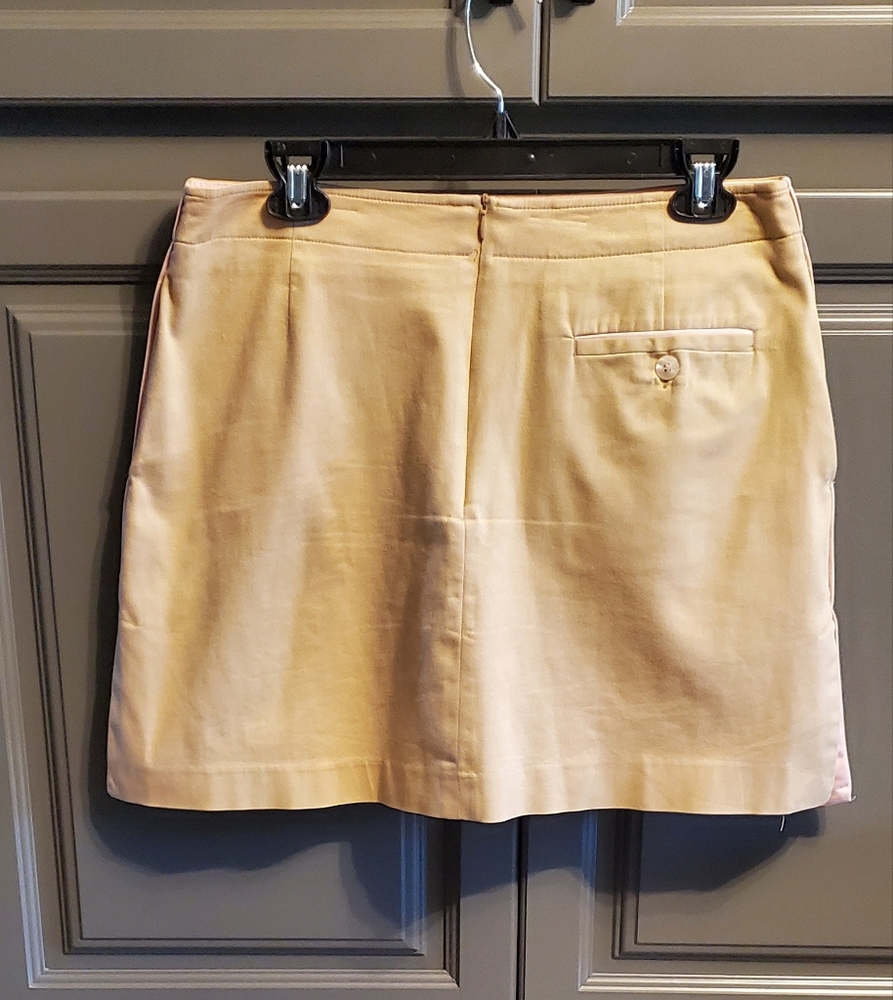 Sport Haley Tan A-Line Mini Skirt Casual Resort Wear Size 10 - Picture 3 of 9